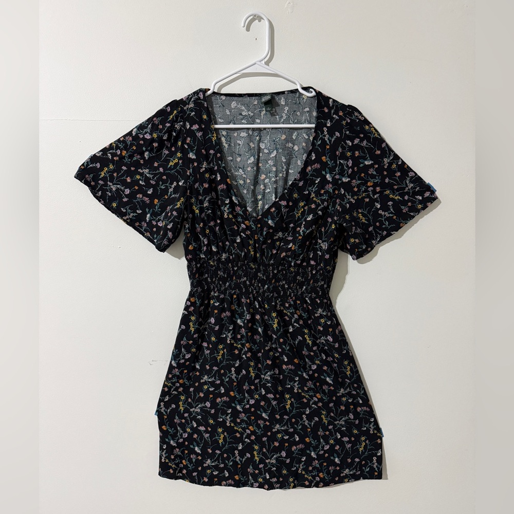 Wild Fable Black Floral Dress